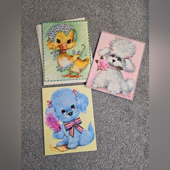 Vintage Box of 3 Oversized Greeting Cards with Box - Picture 4 of 7